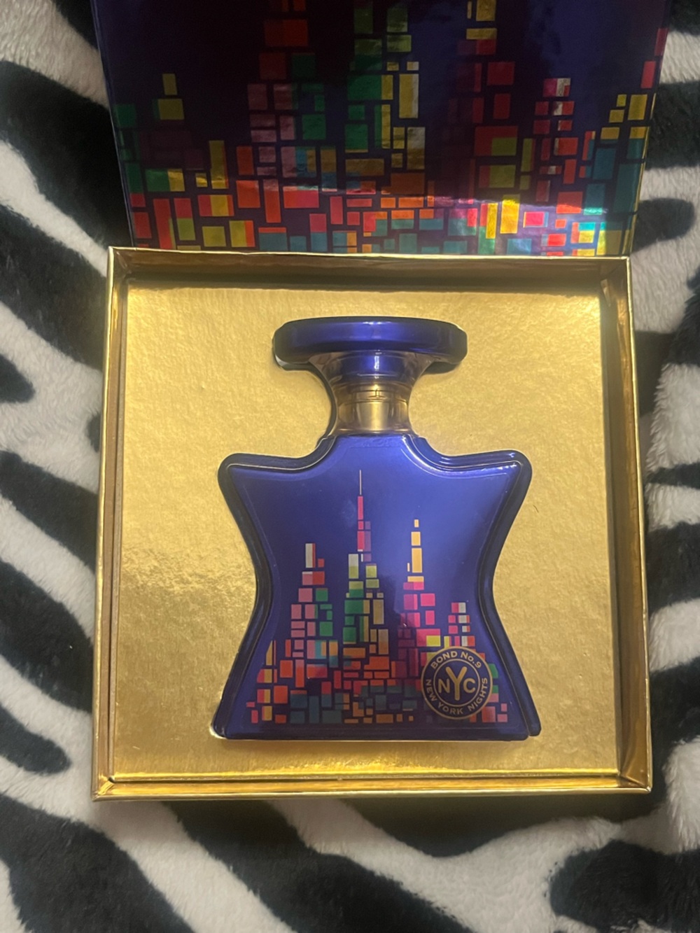 Bond No. 9 New York Nights 1.7fl oz EMPTY BOTTLE +box, lid, sleeve, and postcard